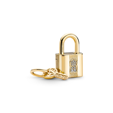 Charm-pendentif Cadenas et clé
