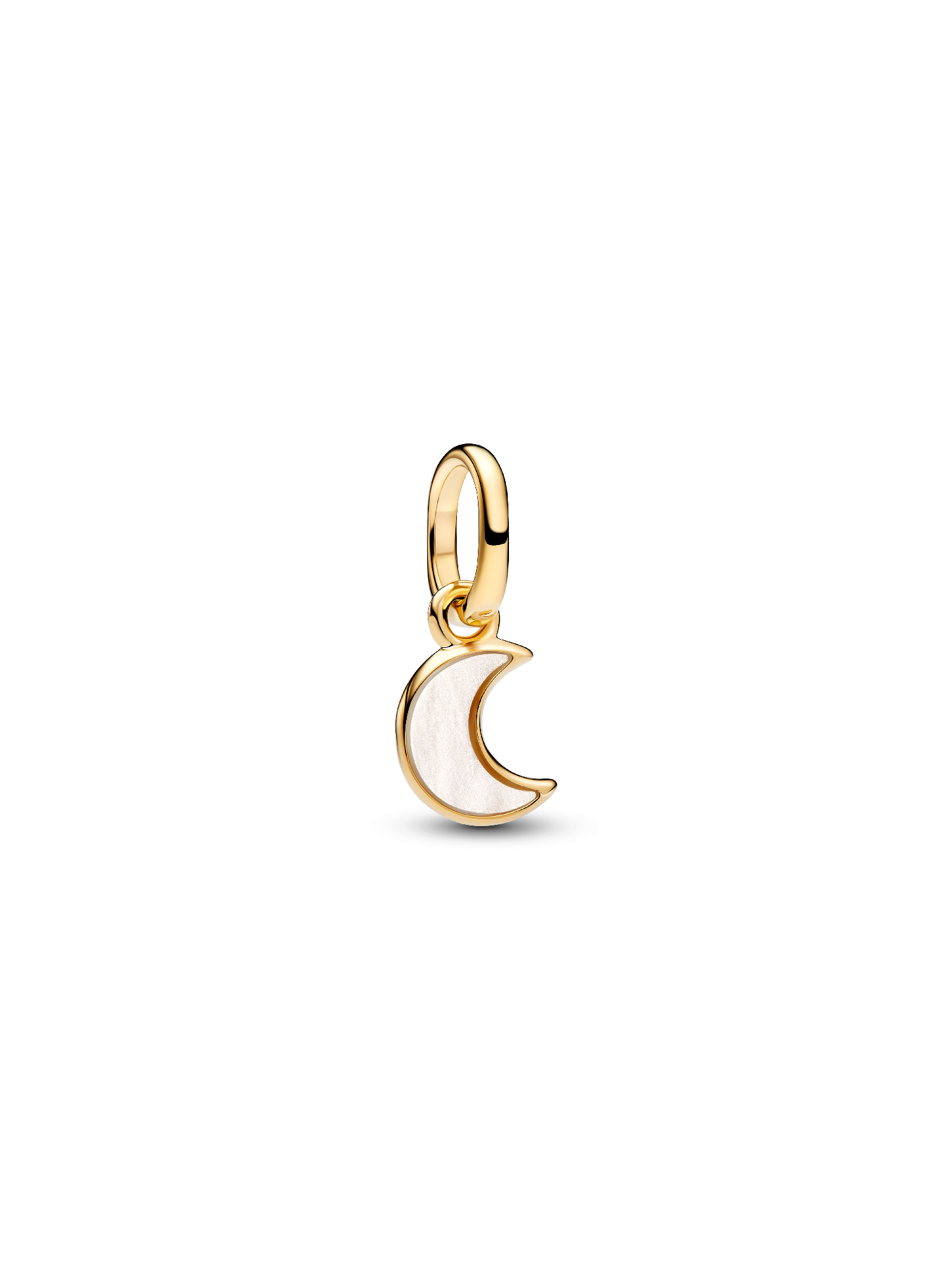 White Crescent Moon Mini Dangle Charm