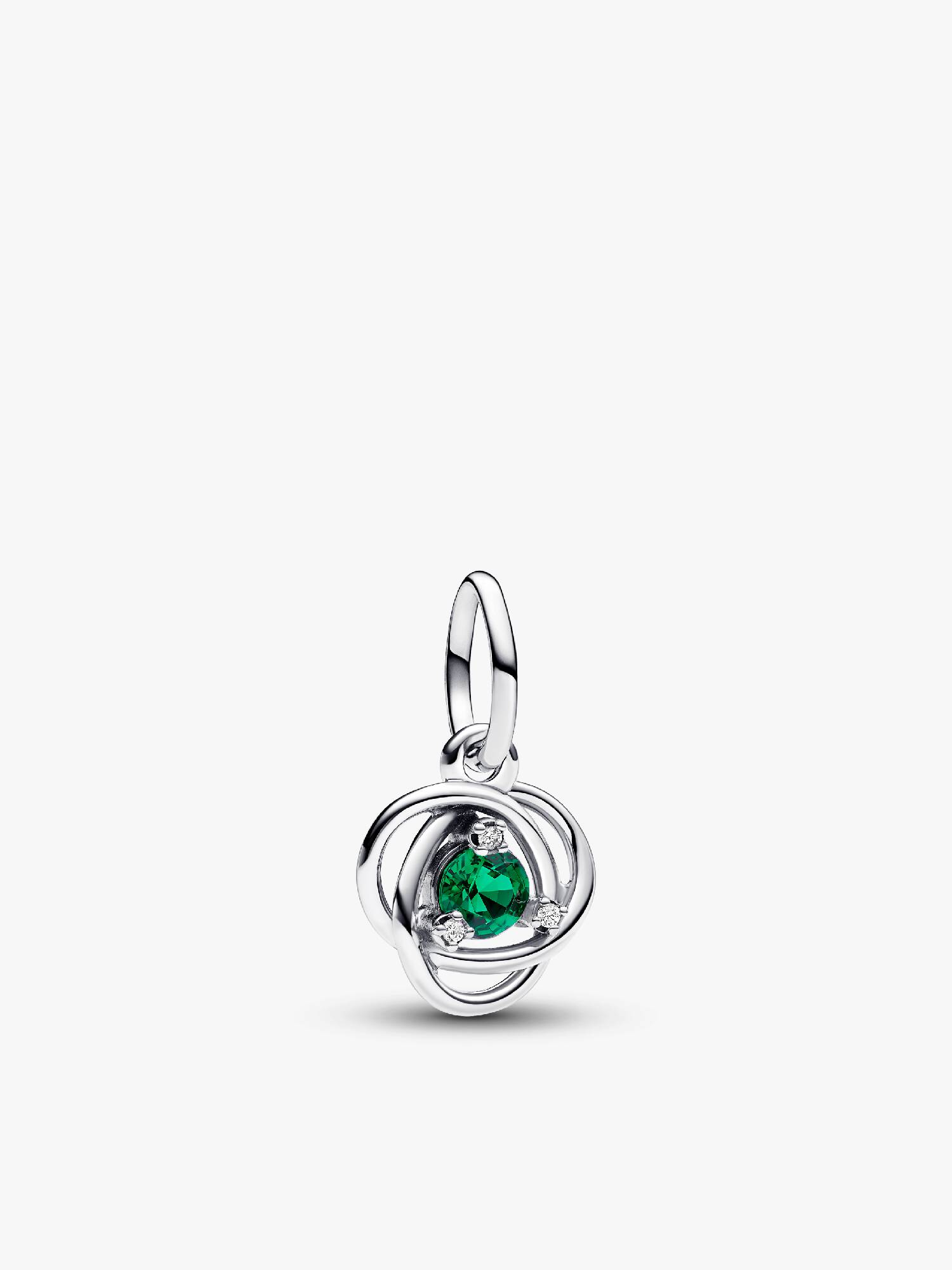 VENTE FINALE - Charm-pendentif Cercle éternel vert royal de mai