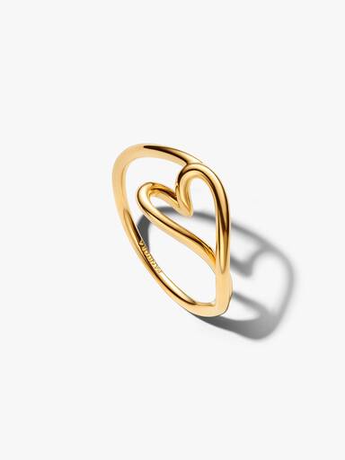 Bague Petit cœur de forme organique