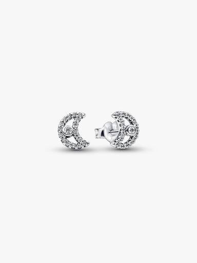 Clous d’oreilles Lune scintillante