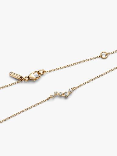 Pandora Era Lab-Grown Diamond Droplet Bar Necklace