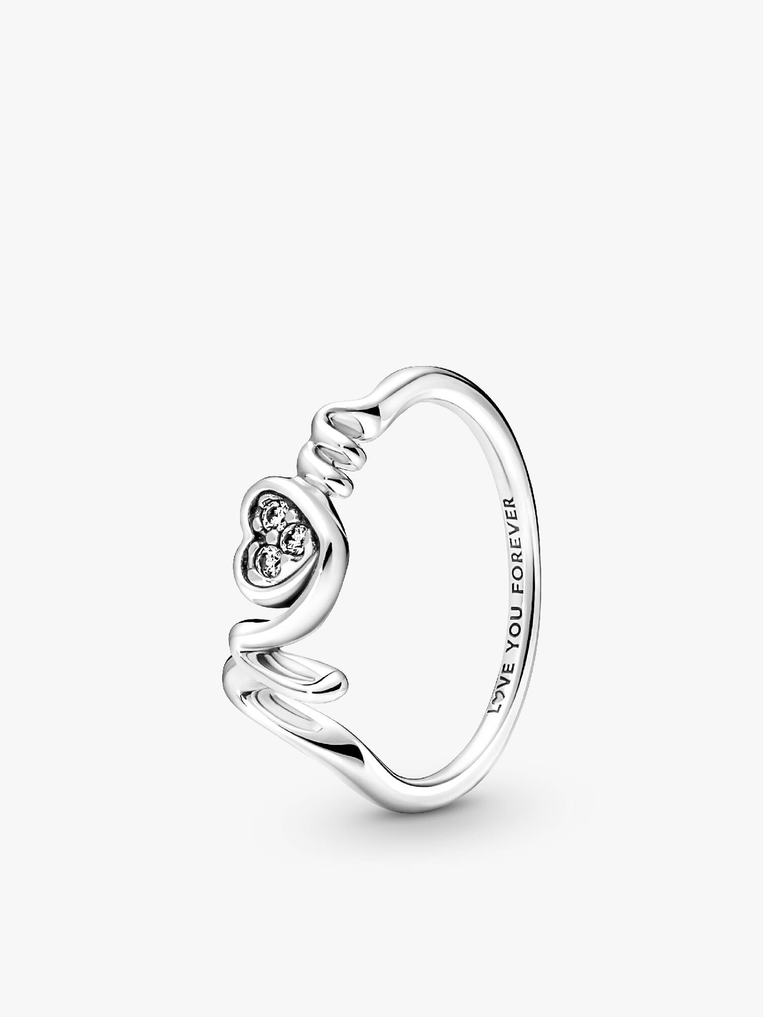 Bague pavé Cœur « Mum »