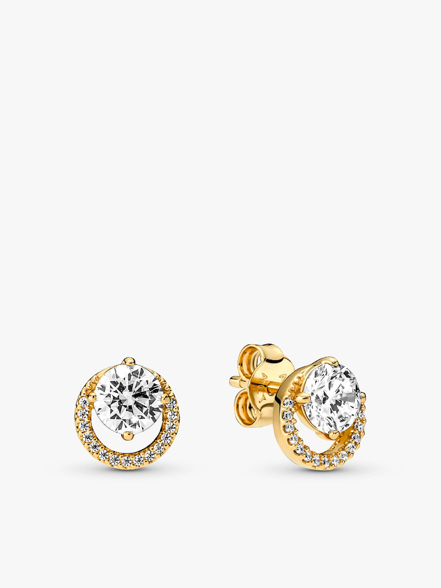 Clous d’oreille Halo rond scintillant