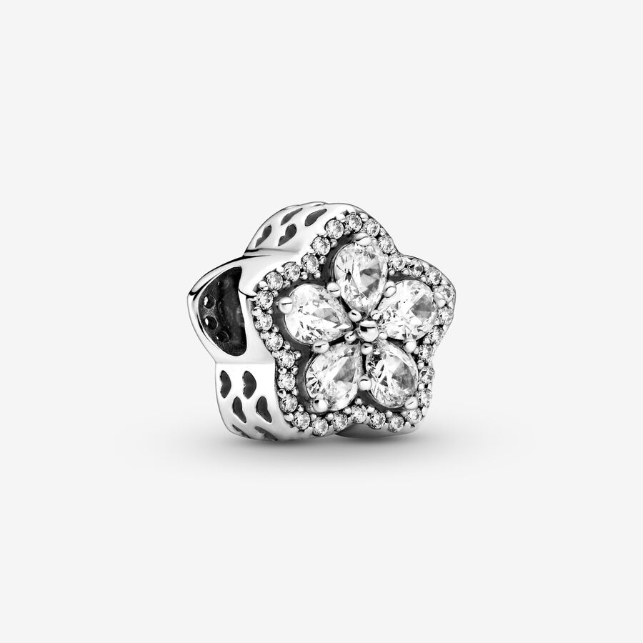 Shining Snowflake Charm / Fits Pandora Bracelet / ALE / S925 Sterling  Silver / Fully Stamped