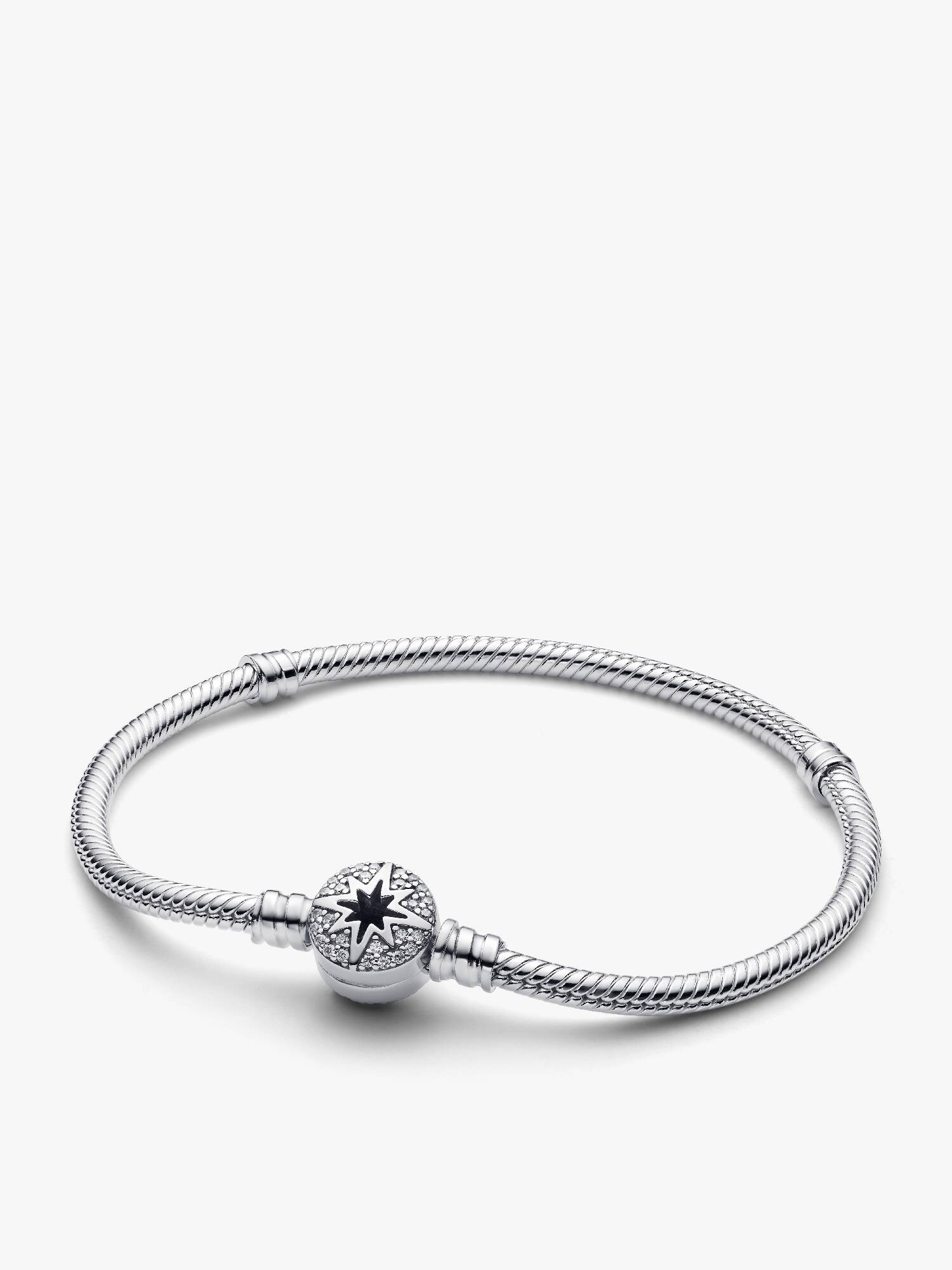 Bracelet à chaîne serpentine et fermoir Étoile du Nord