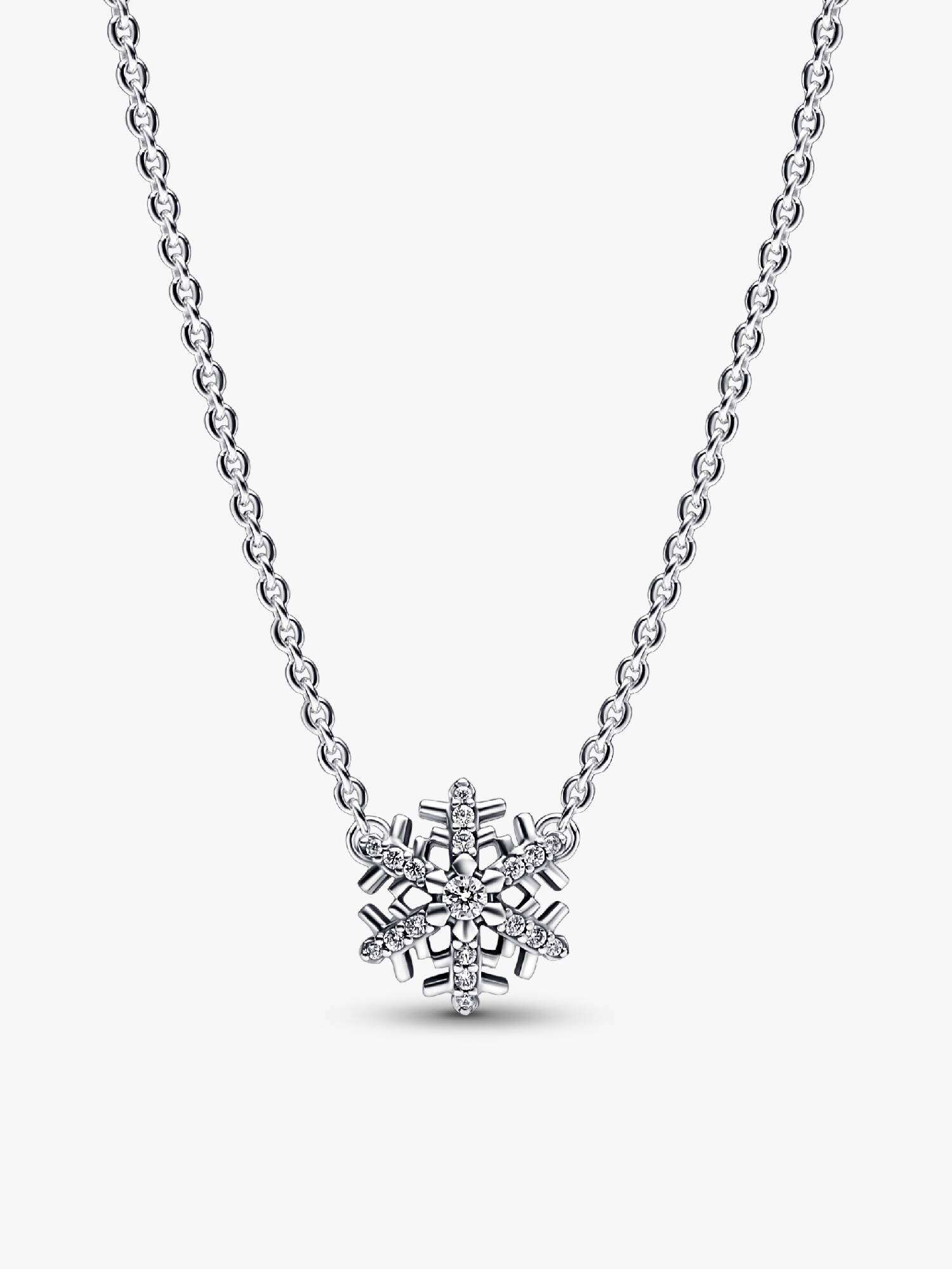 VENTE FINALE -Collier à pendentif Flocon scintillant