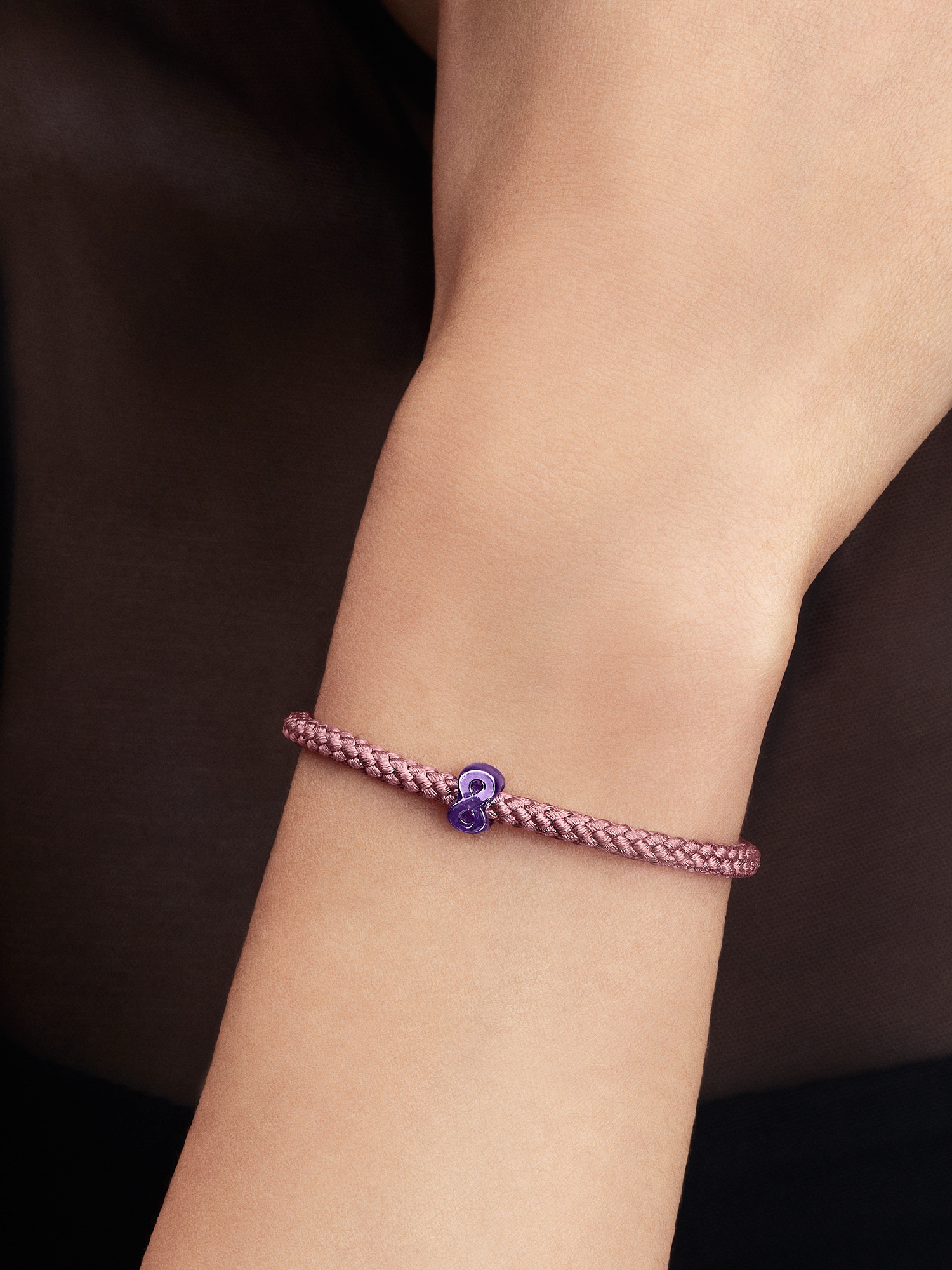 Mini charm Infini mauve