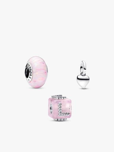 Pink Love Charm Set