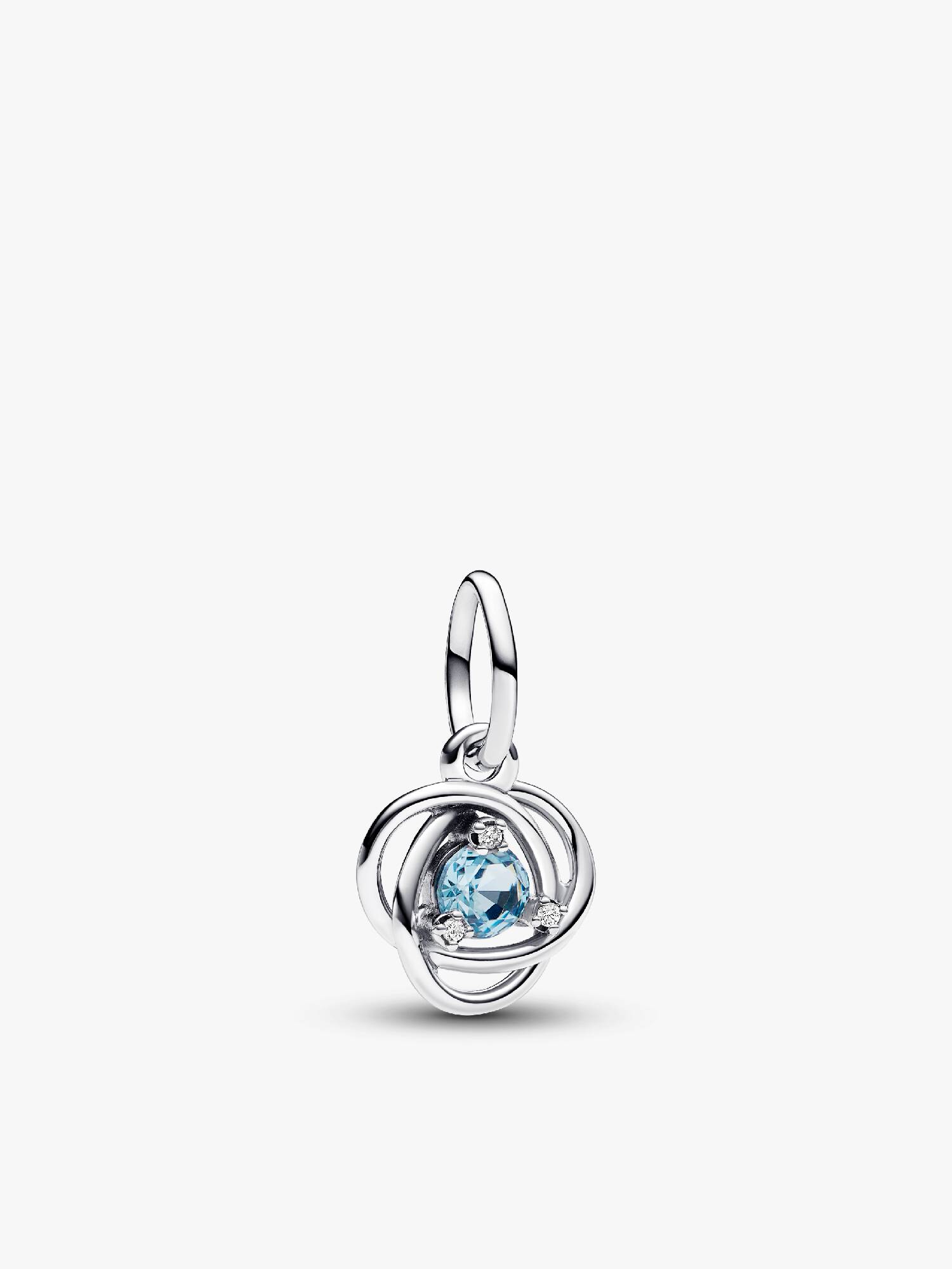 VENTE FINALE - Charm-pendentif Cercle éternel bleu océan pacifique de mars