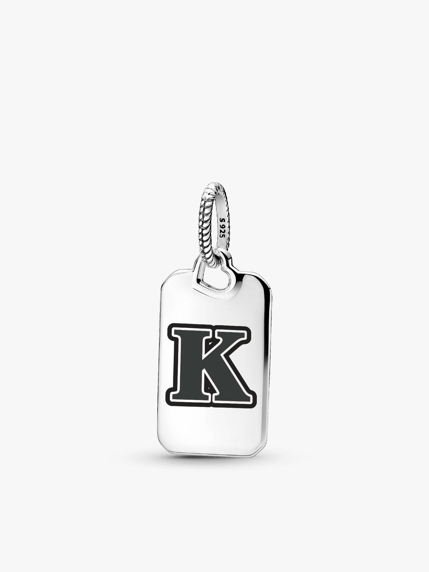 Letter K Rectangle Pendant