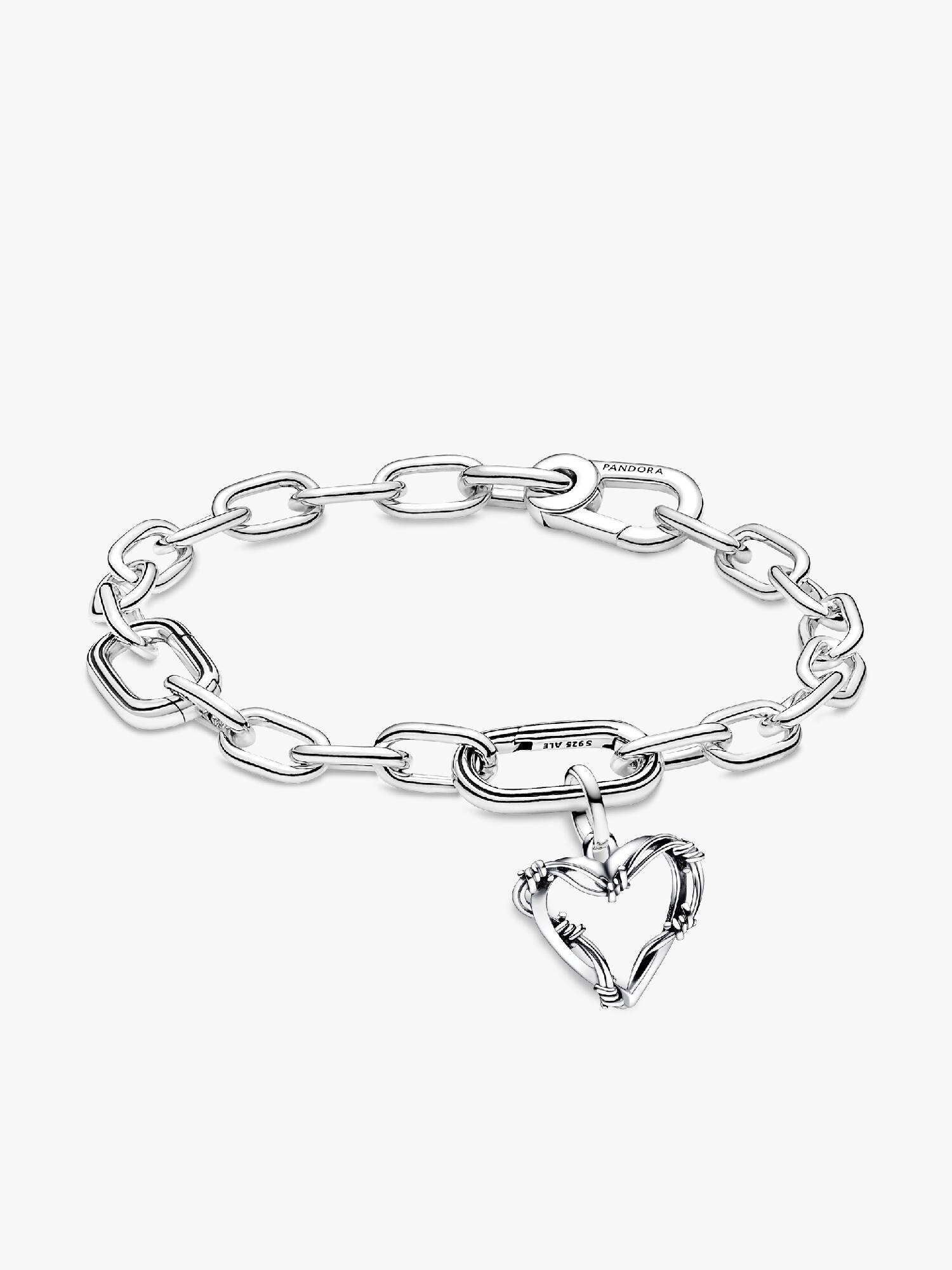 Barbed Wire Heart Bracelet Set