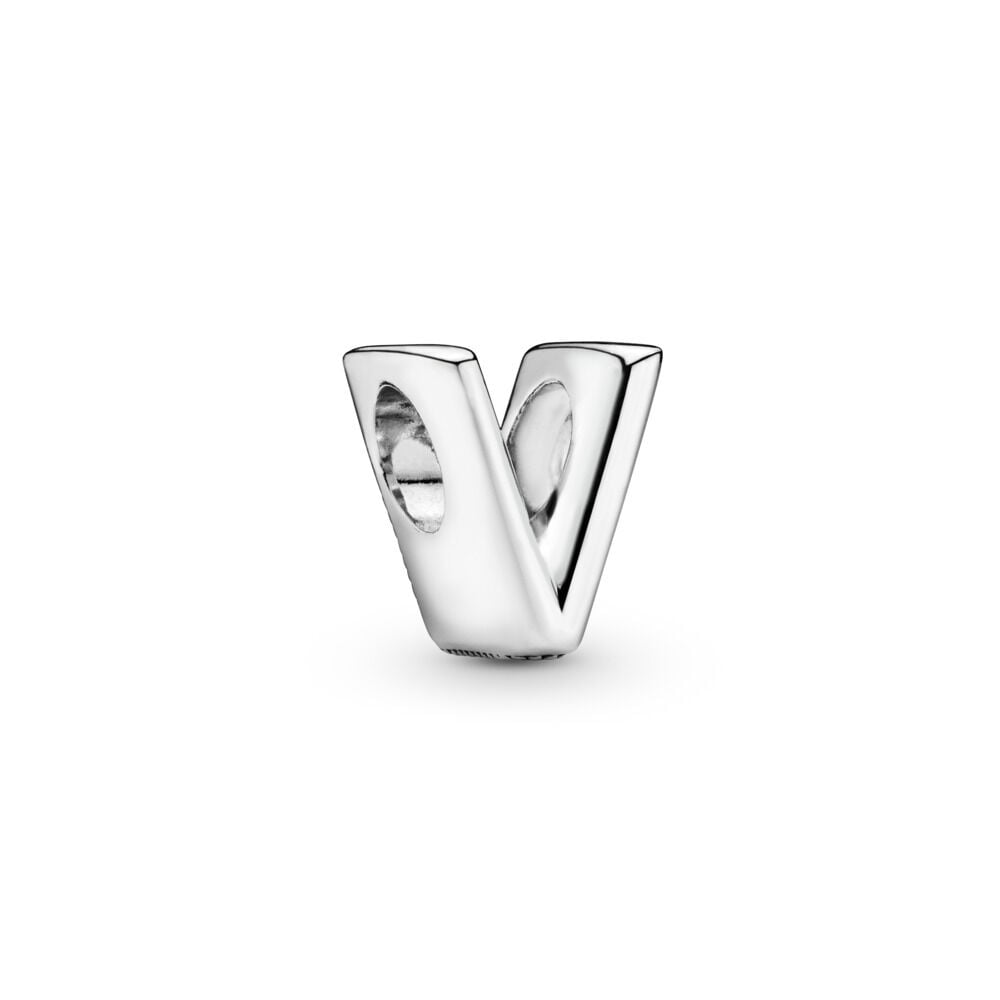 Letter V Alphabet Charm | Sterling silver | Pandora Canada
