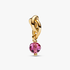 October Pink Eternity Circle Dangle Charm October Pink Eternity Circle Dangle Charm
