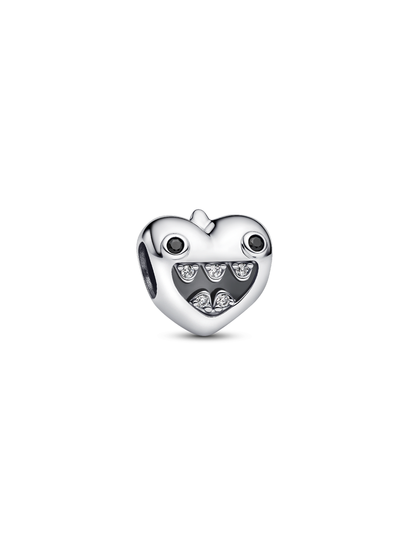 Mom's Little Monsters Heart Charm