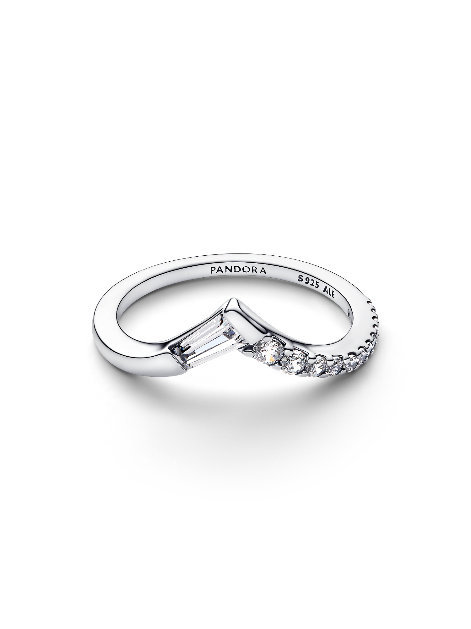 Tiara Baguette Pavé Band Ring