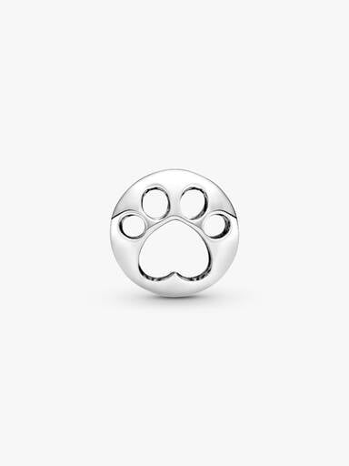 Openwork Paw Print Charm