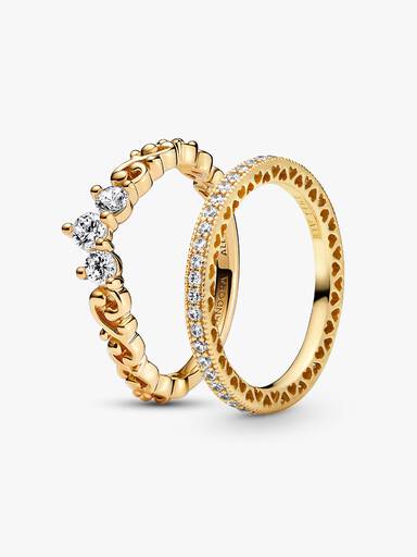 Ensemble d’anneaux de diadème d’or Royal