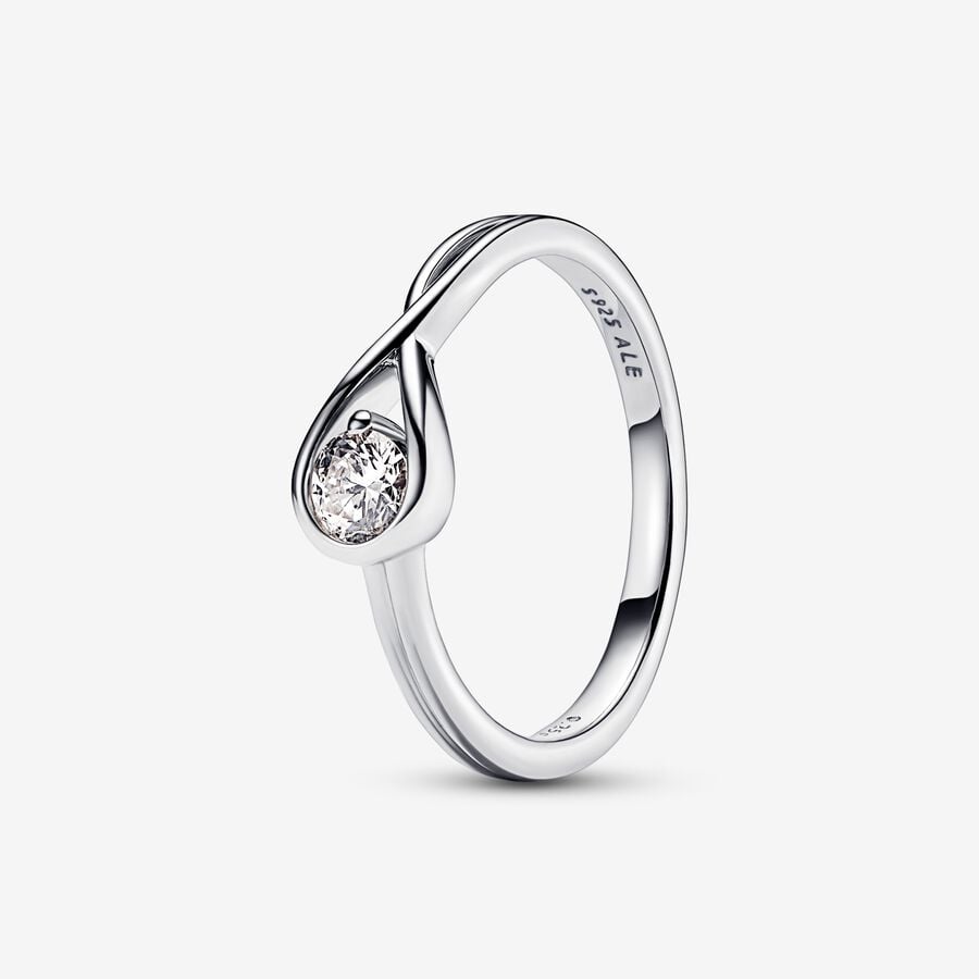 Pandora Infinite diamant cultivé en laboratoire bague avec 0,25 carat tw en argent sterling image number 0