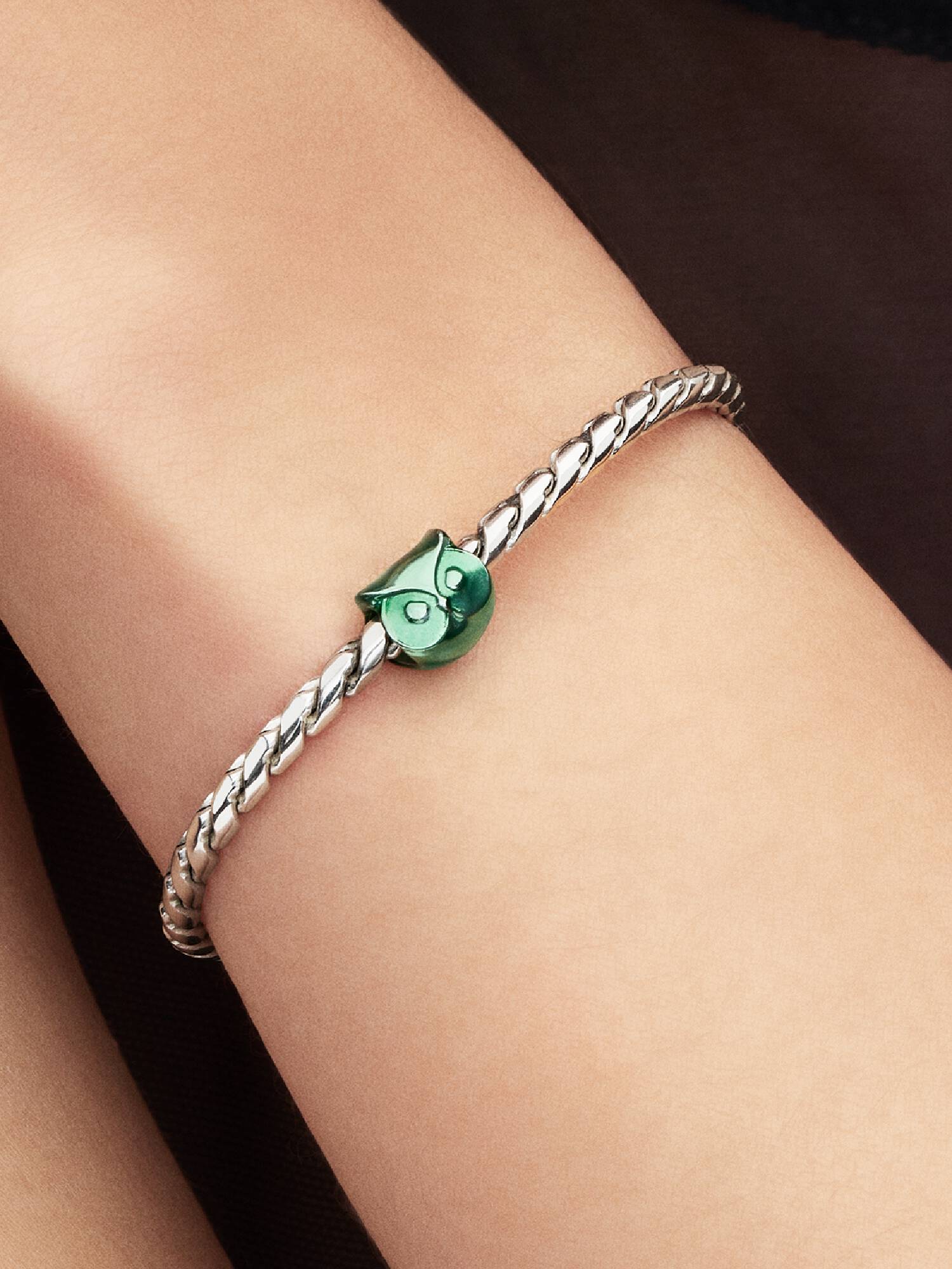 Green Owl Mini Charm