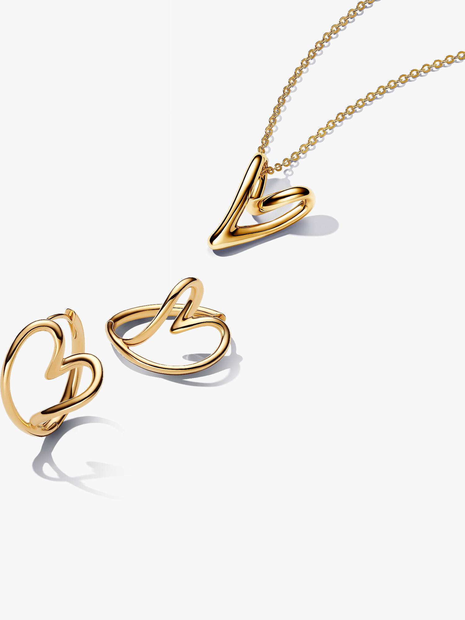 Hearts Forever Necklace & Earrings Set