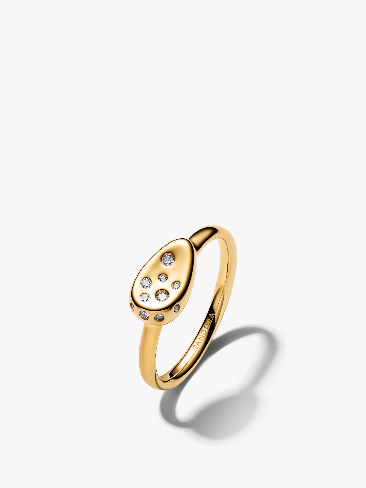 Medium Stone-Set Oval Signet Ring