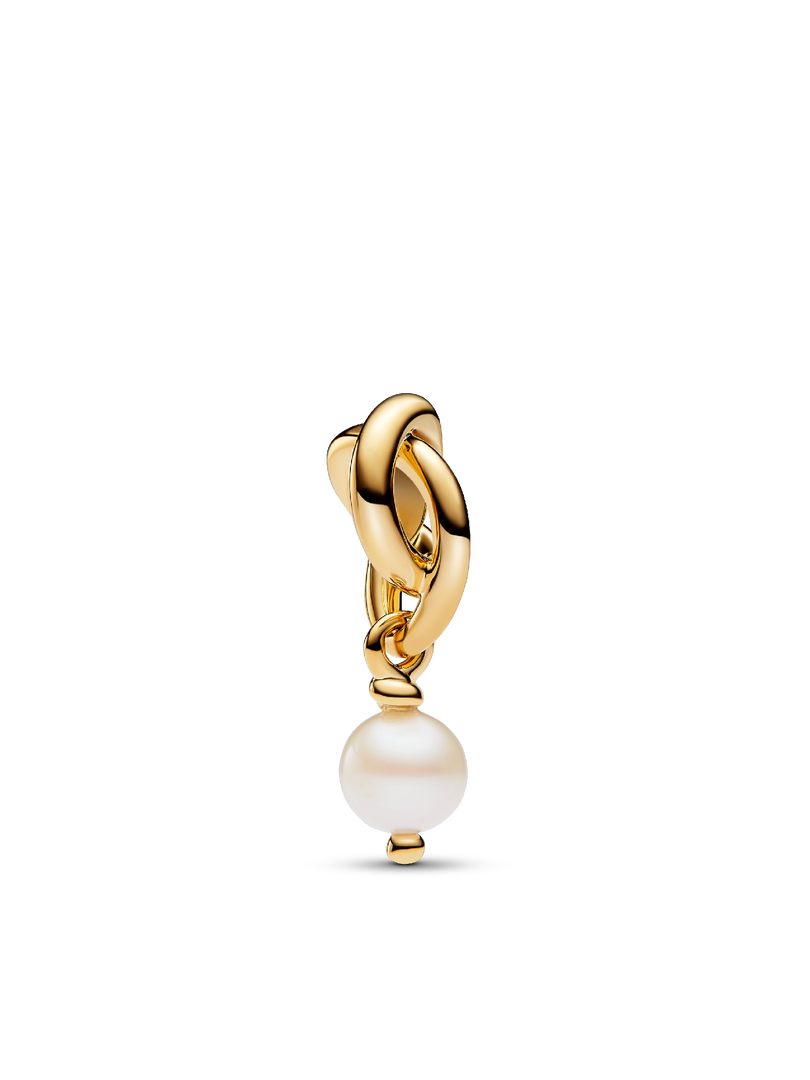 Collier à pendentif gravable avec charm Cercle éternel de juin