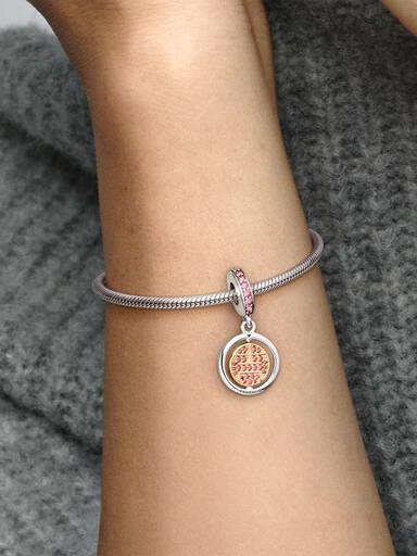VENTE FINALE - Charm-pendentif Moulin à vent chanceux tournoyant