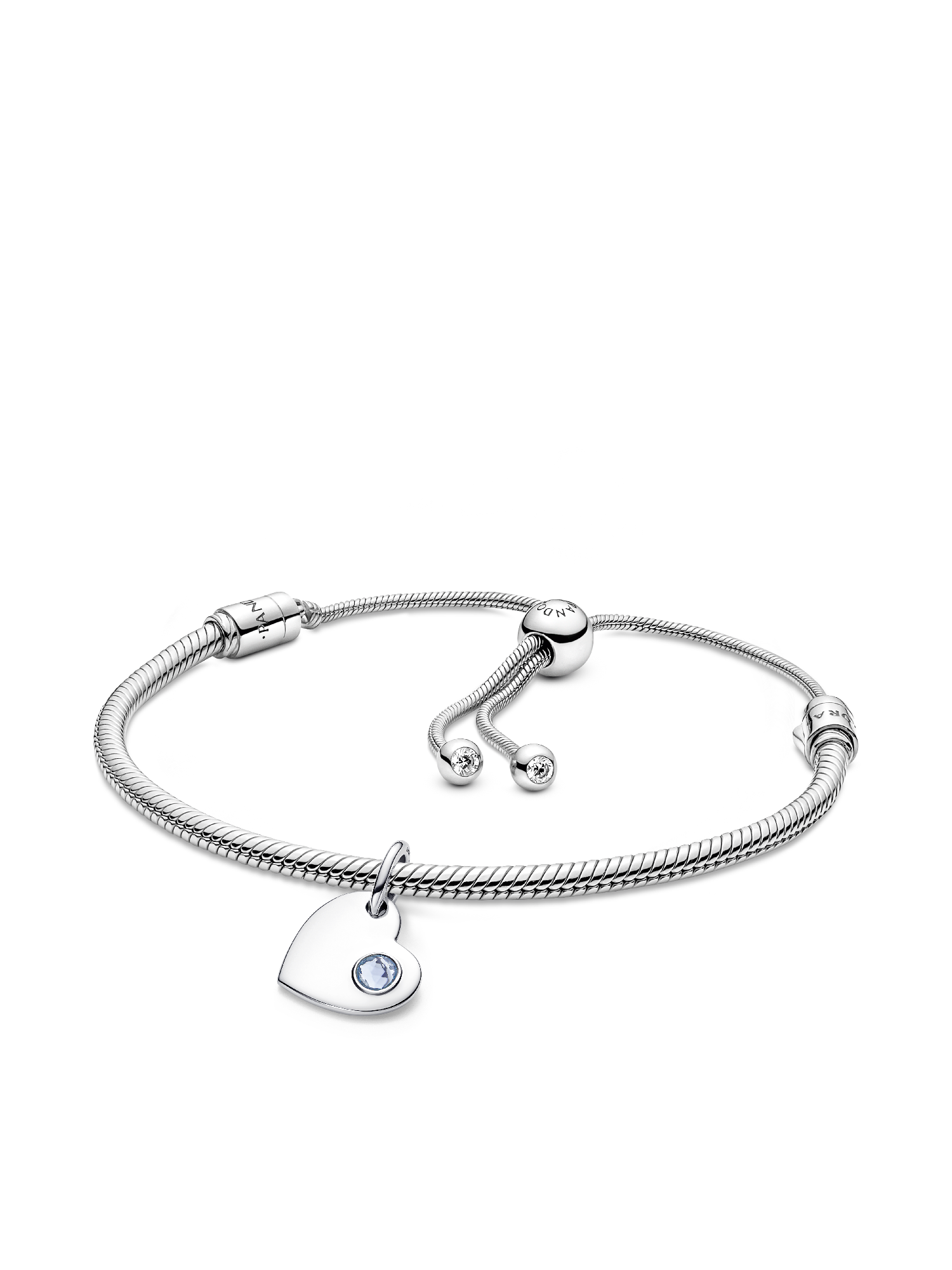 March  Engravable Dangle Charm Bracelet Set