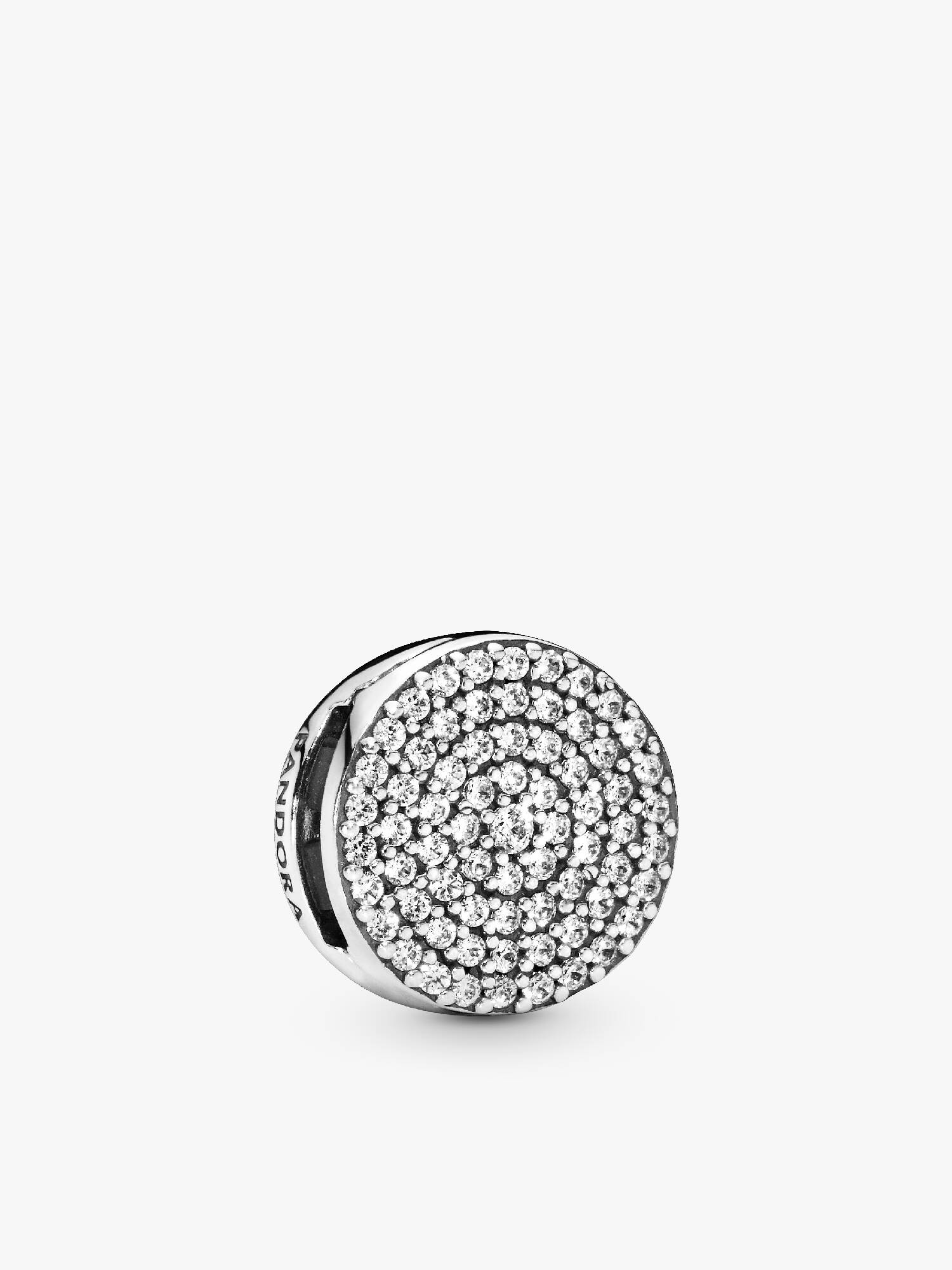 Round Pavé Clip Charm