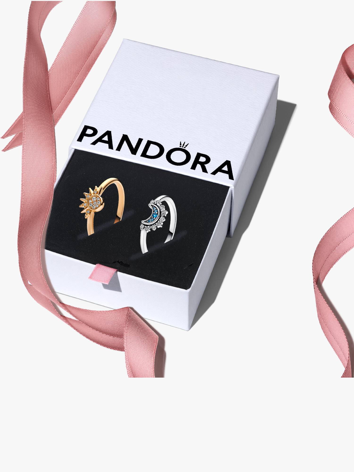 Celestial Sun and Moon Ring Set
