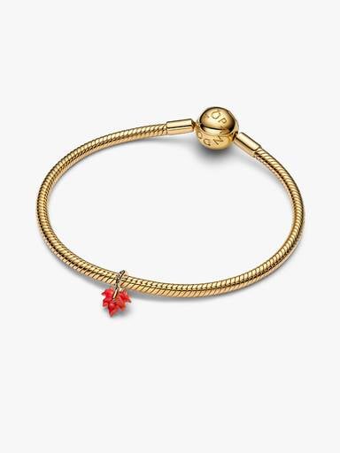 Red Maple Leaf Dangle Charm
