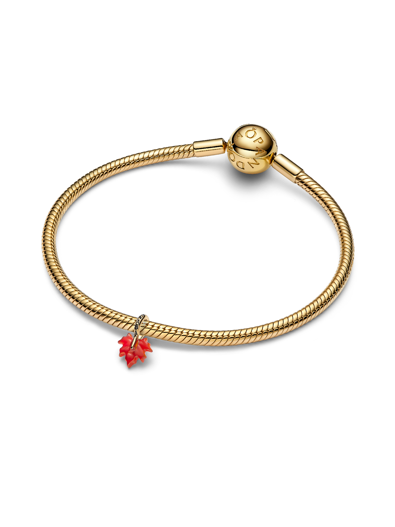 Red Maple Leaf Dangle Charm