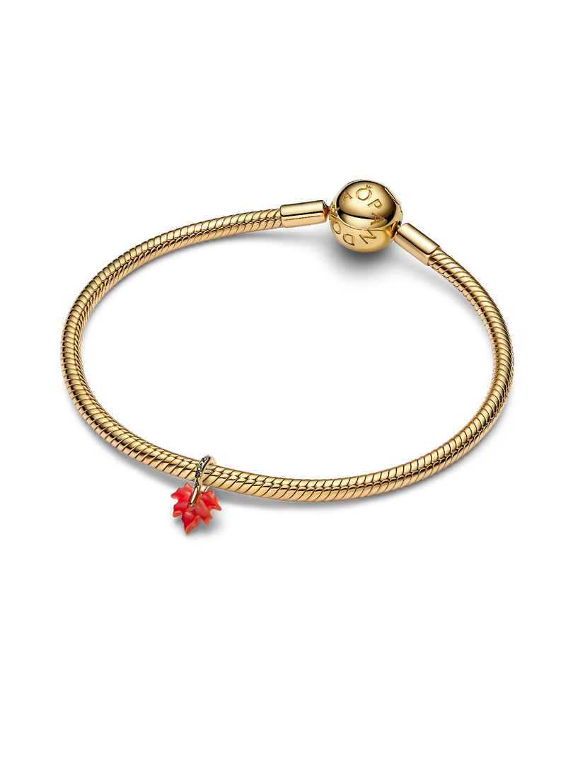 Red Maple Leaf Dangle Charm