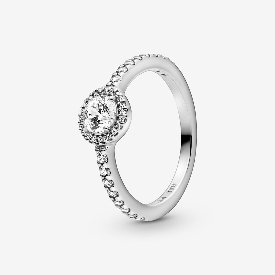 FINAL SALE - Classic Sparkle Halo Ring image number 0