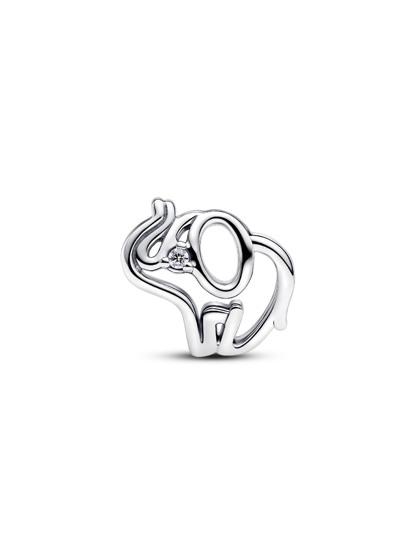 Charm Éléphant ajouré