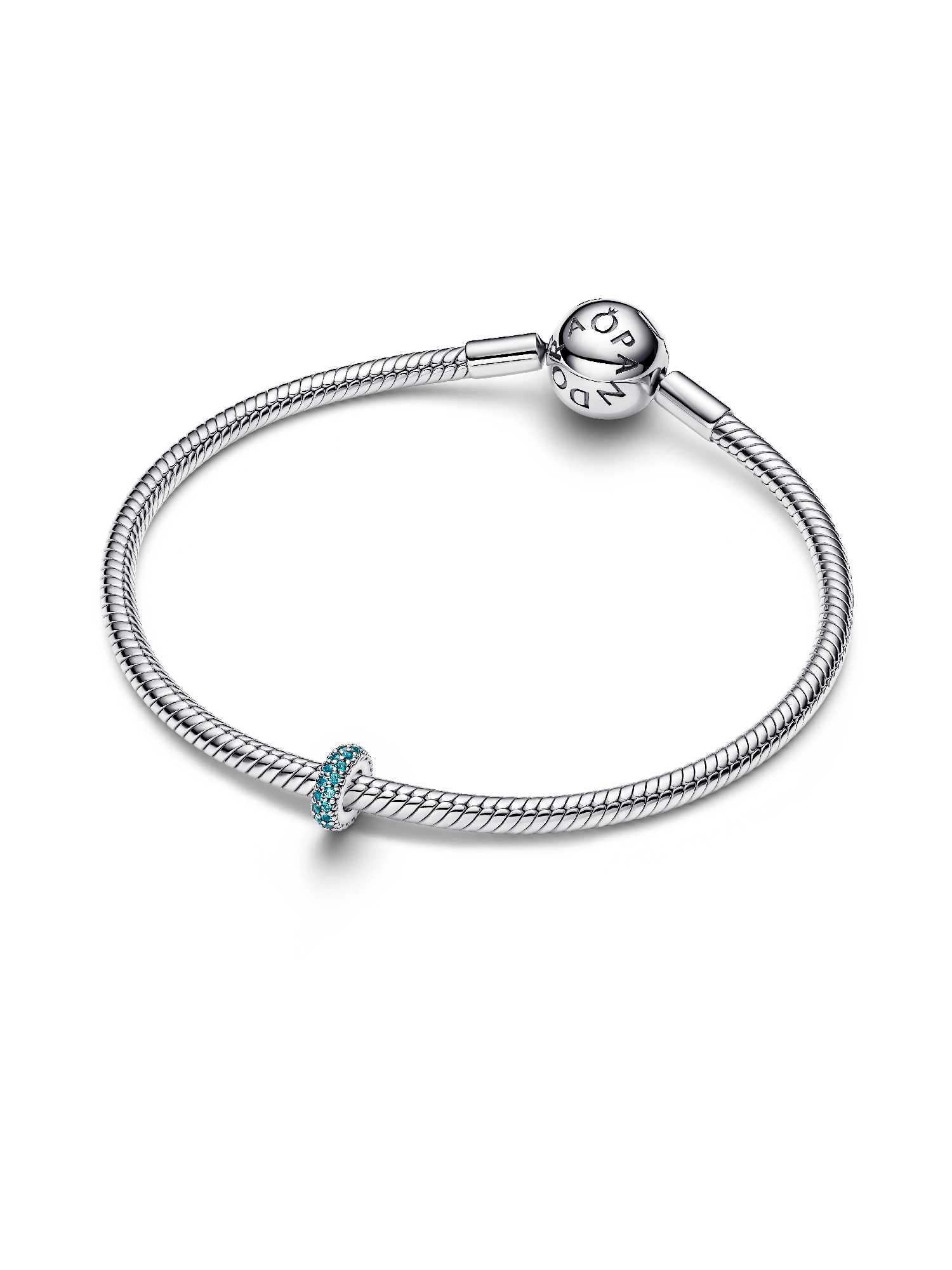 Ice Blue Stone Spacer Charm