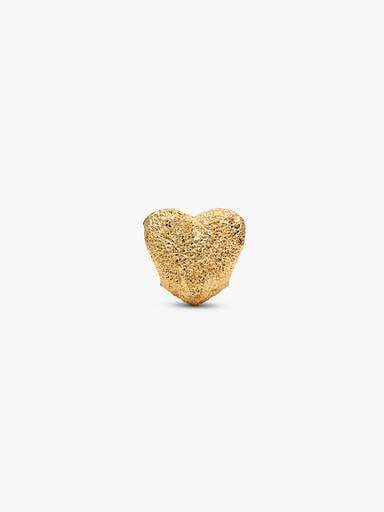 Textured Heart Mini Charm