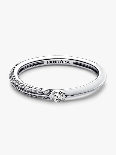 Pavé & White Dual Ring