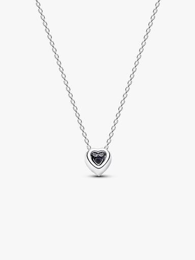 Collier à pendentif Cœur surélevé