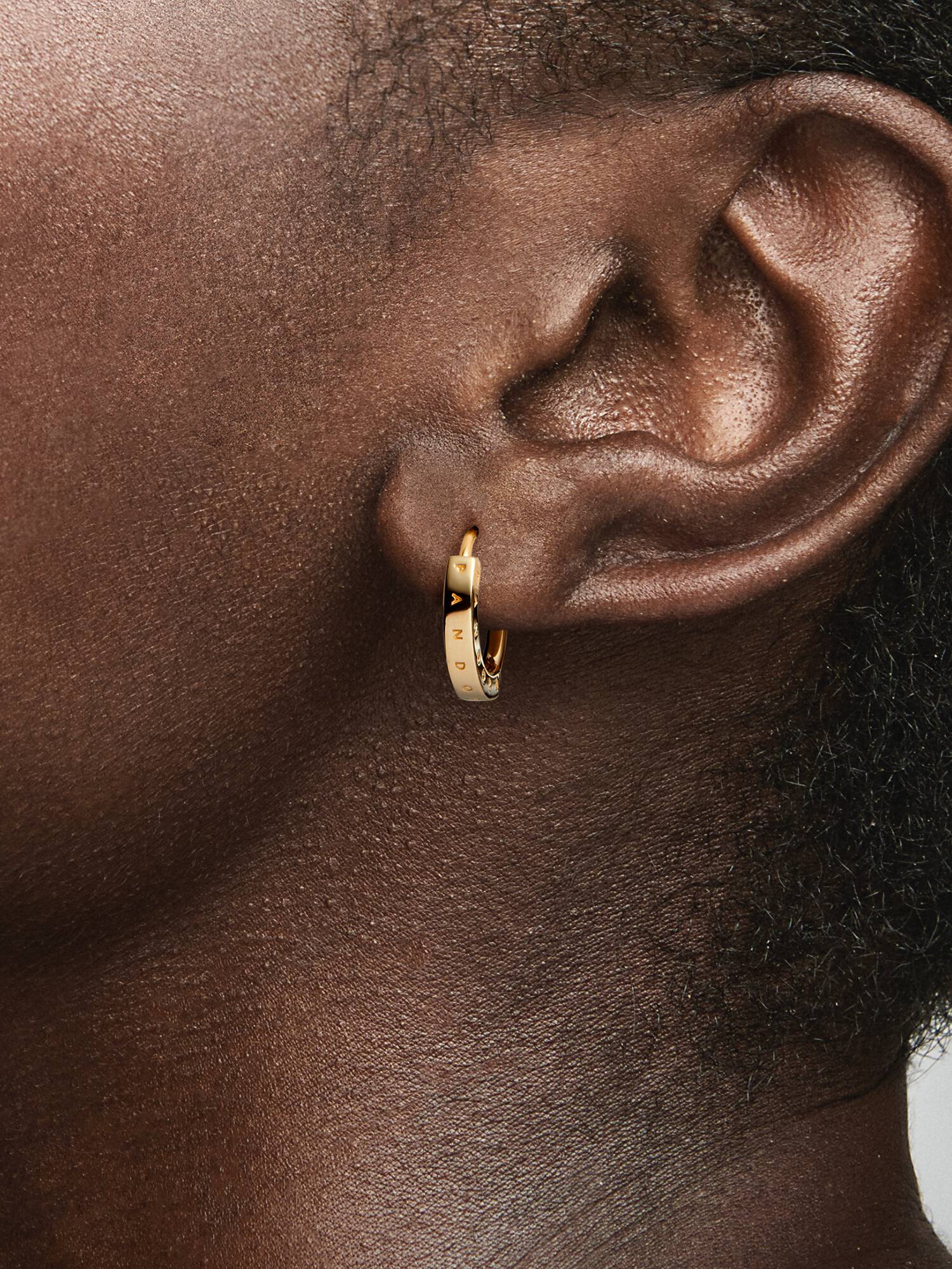 FINAL SALE - Pandora Signature I-D Hoop Earrings