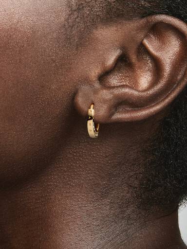 FINAL SALE - Pandora Signature I-D Hoop Earrings