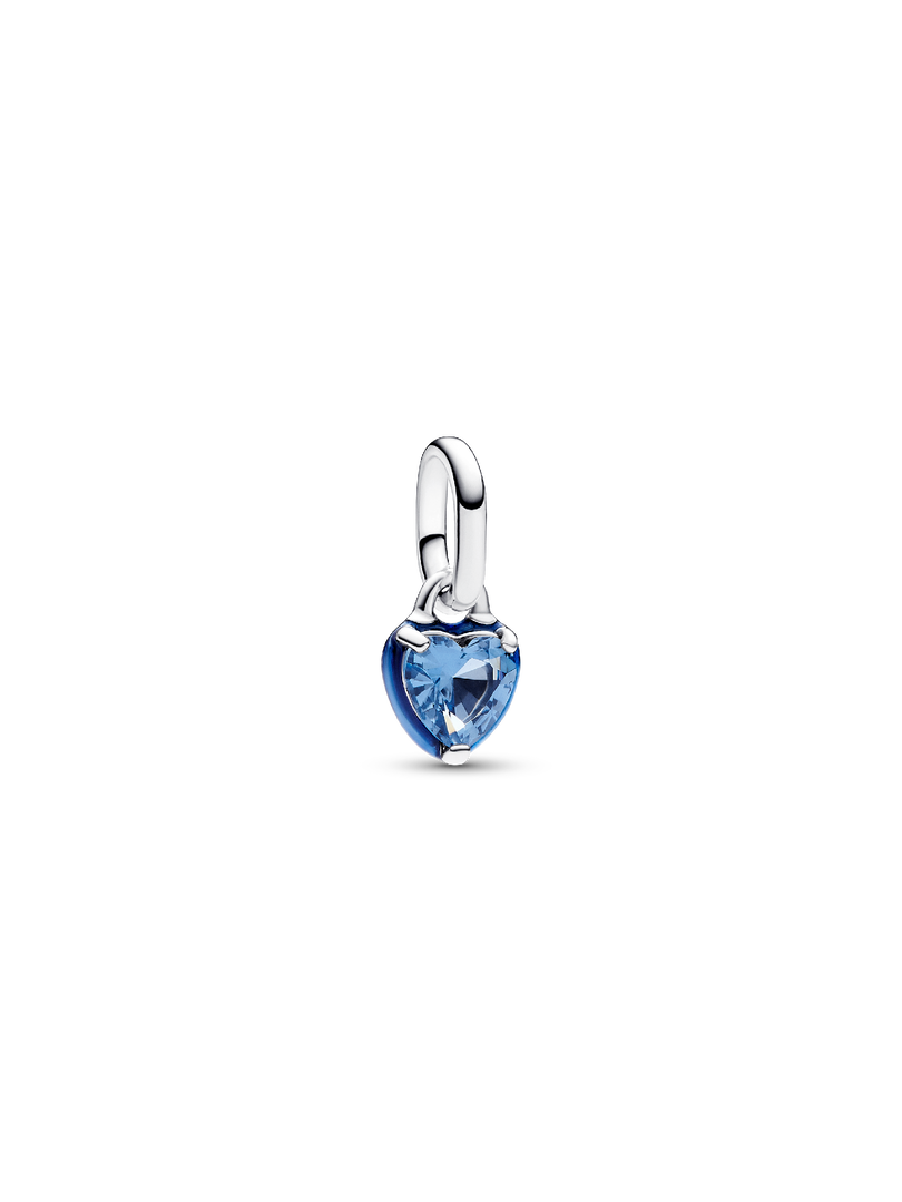 Mini charm-pendentif Chakra en forme de cœur noir Pandora ME