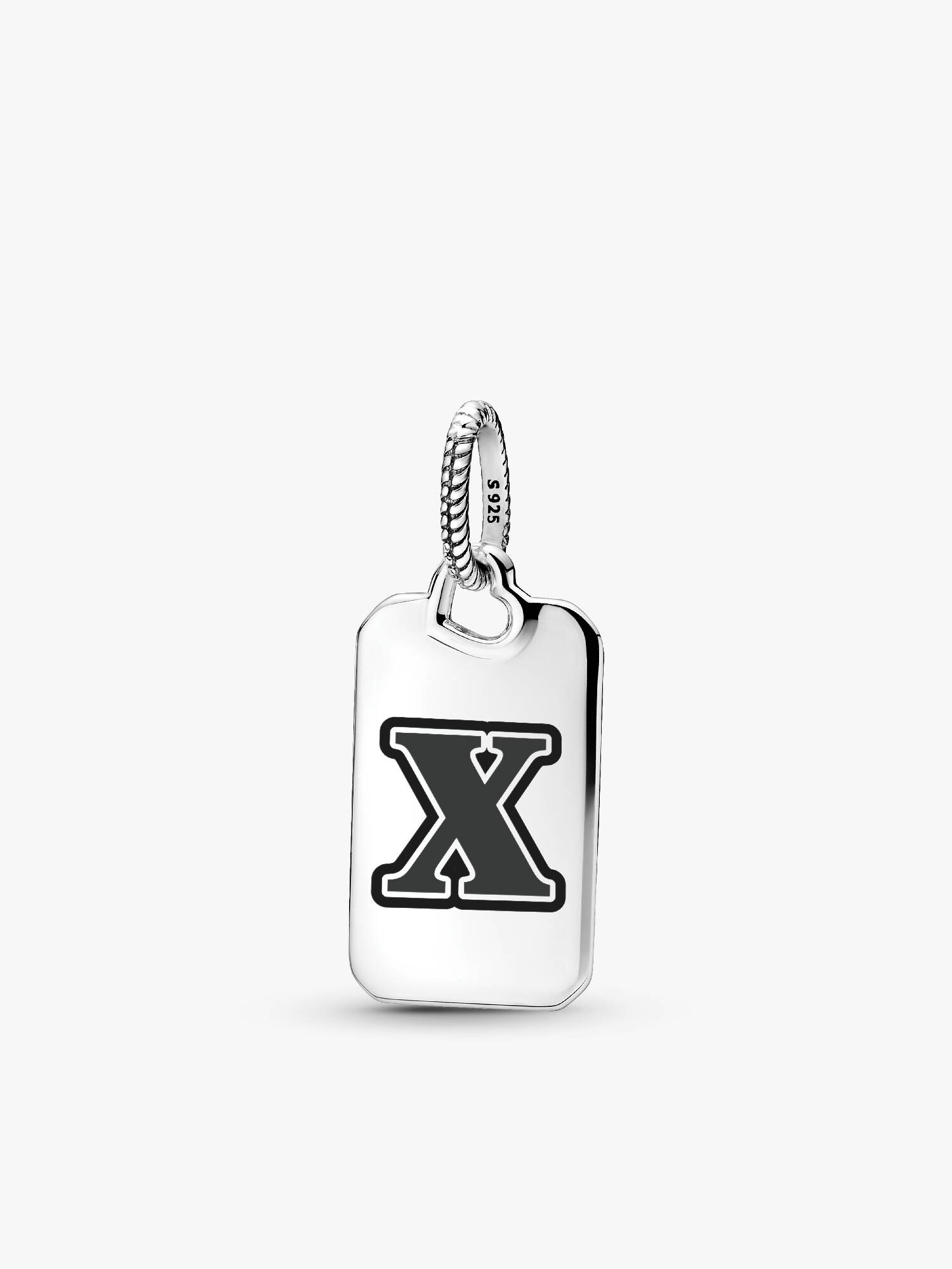 Letter X Rectangle Pendant