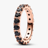 Black Sparkling Row Eternity Ring Black Sparkling Row Eternity Ring