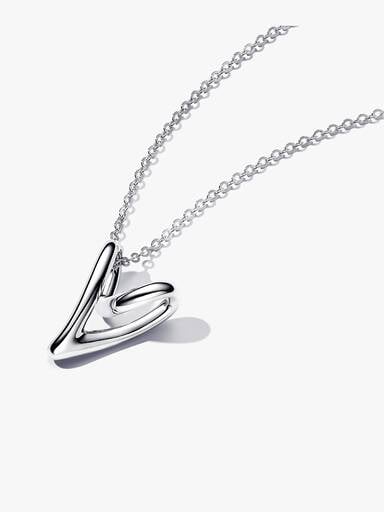 Ensemble de bijoux en forme de cœur organique