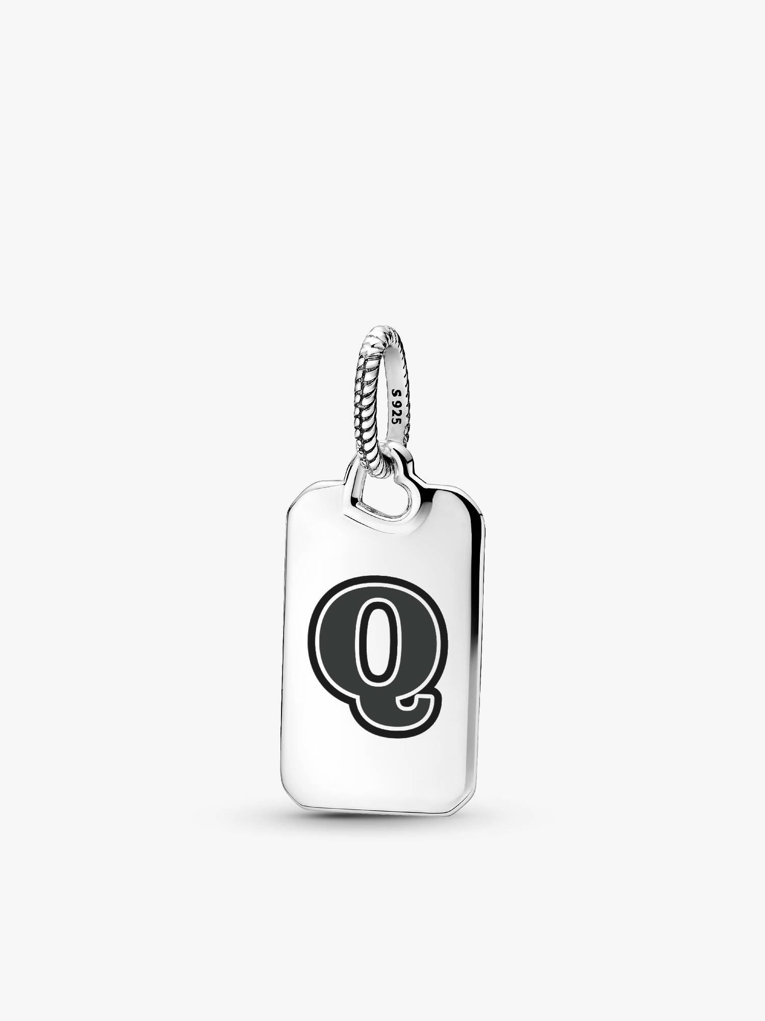 Letter Q Rectangle Pendant