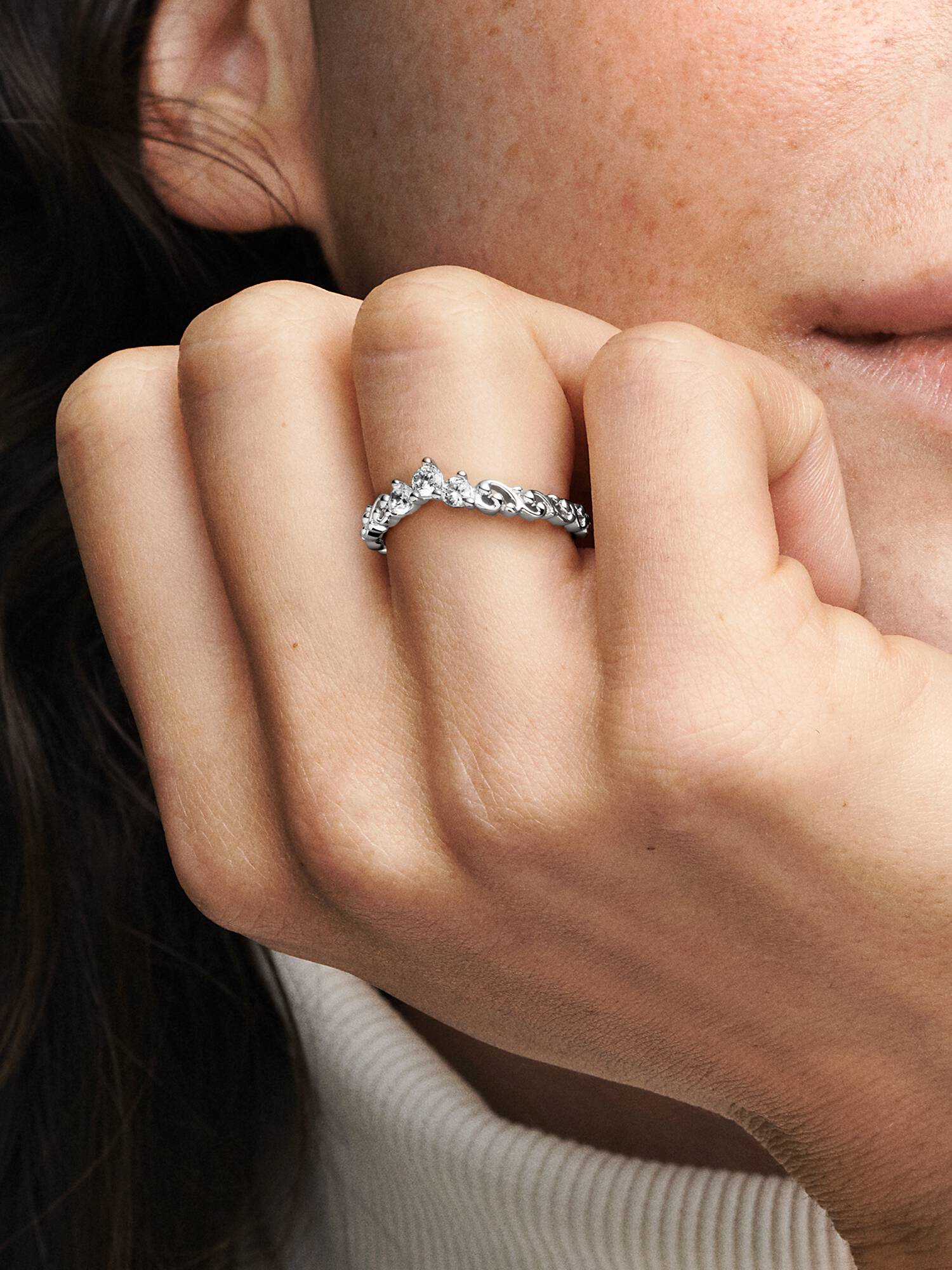 FINAL SALE - Regal Swirl Tiara Ring