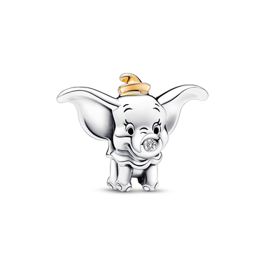 Charm-pendentif Dumbo 100e anniversaire de Disney avec diamant créé en laboratoire de 0,009 ct pt