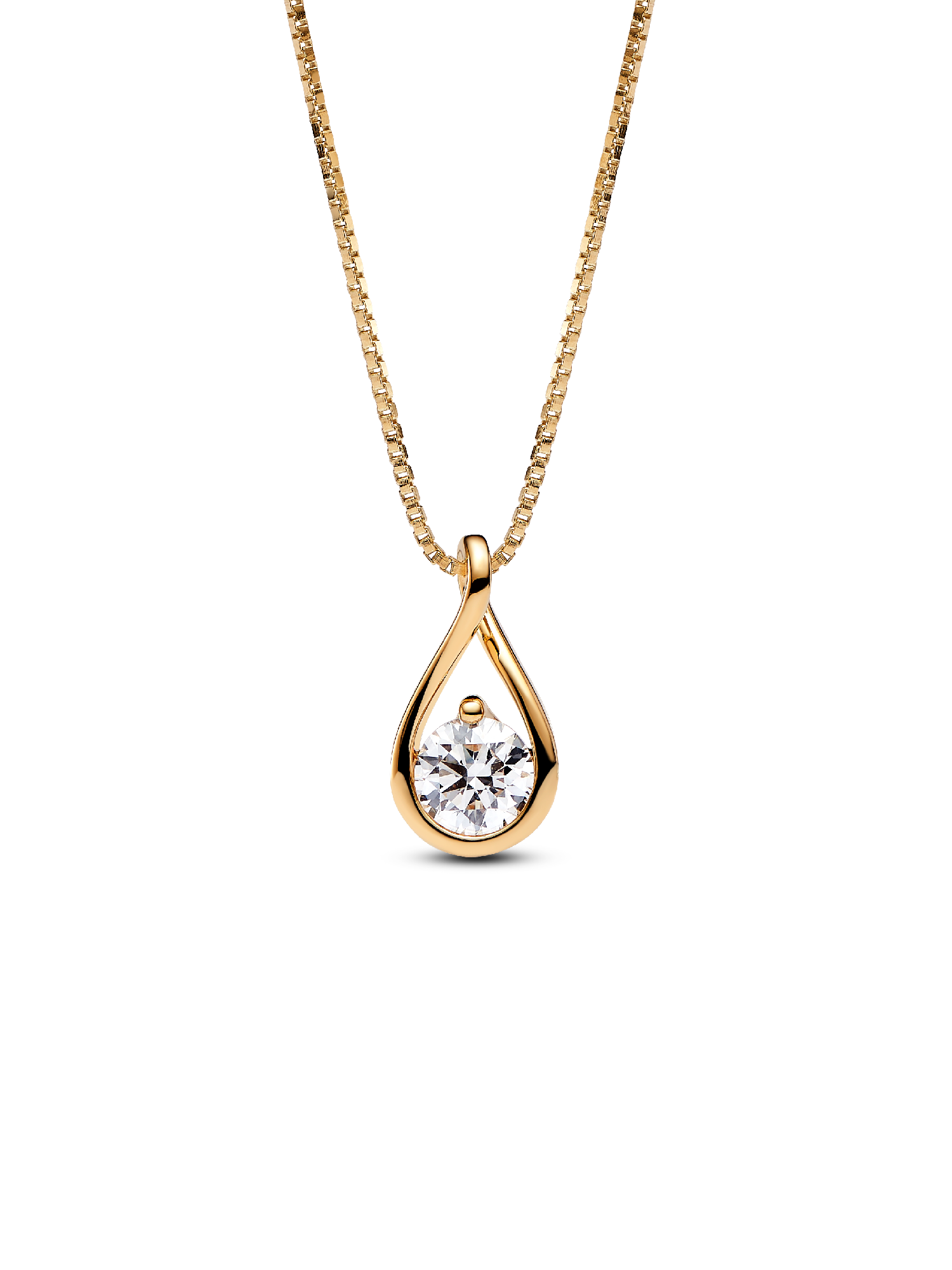 Collier avec pendentif à diamant cultivé en laboratoire Pandora Infinite